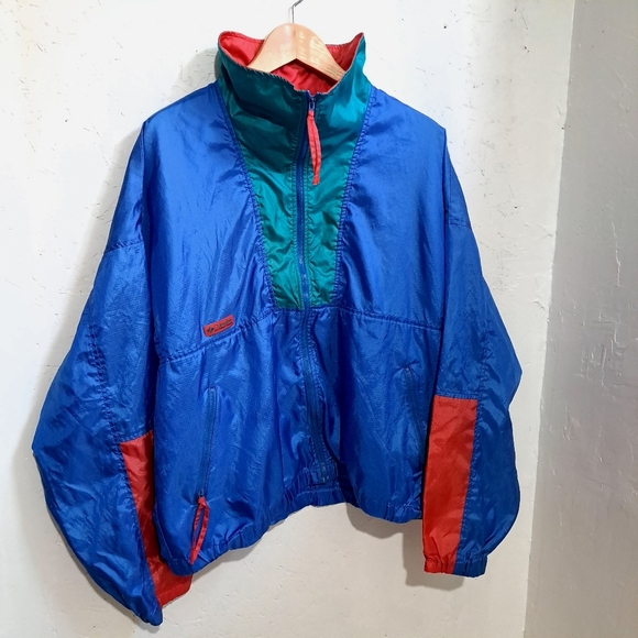 Columbia Other - Columbia | Vintage Colorblock Windbreaker Jacket - Blue, Green, Red